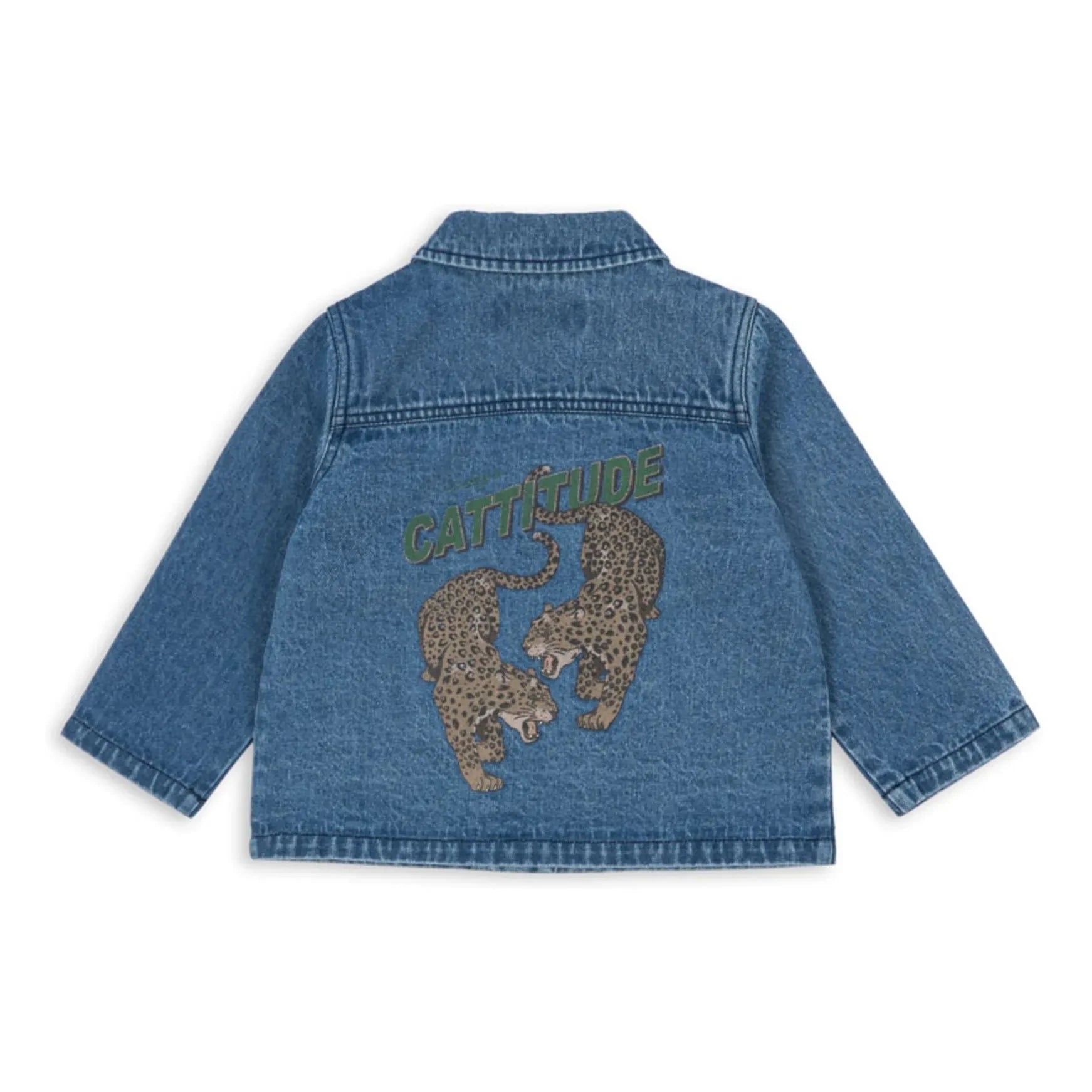 Konges Sløjd - Denim Magot Cheetah Bio-Baumwolljacke | Blau