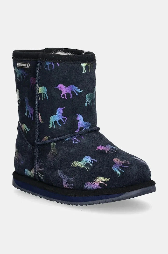 Emu Australia Rainbow Unicorn Brumby Çocuk Süet Bot