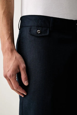 Scotch & Soda erkek pantolon, keten ilaveli
