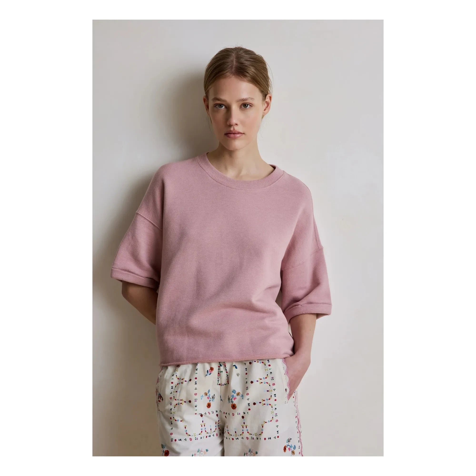 Hod - Solange Pamuklu sweatshirt | Mürdüm