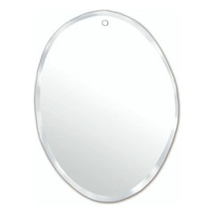 M Nuance - Ekstra Düz Pahlı Ayna - Ham Oval Şekil 50x66 cm