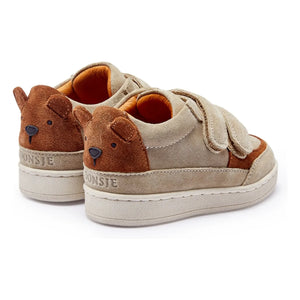 Donsje - Pinou Bär Wildleder-Sneakers mit Klettverschluss | Beige