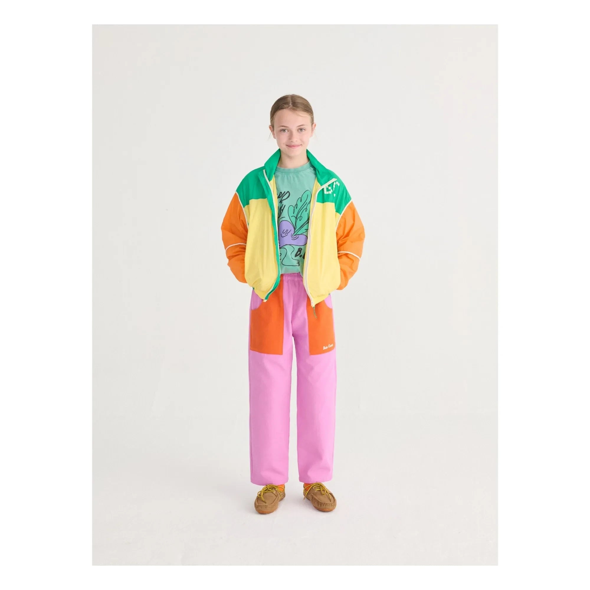 Bobo Choses - BC Colorblock Recycled Fiber Tracksuit Top | Yellow