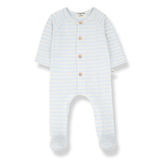 1+ in the family - Felip Striped Pajamas | Light Blue