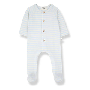 1+ in the family - Felip Striped Pajamas | Light Blue