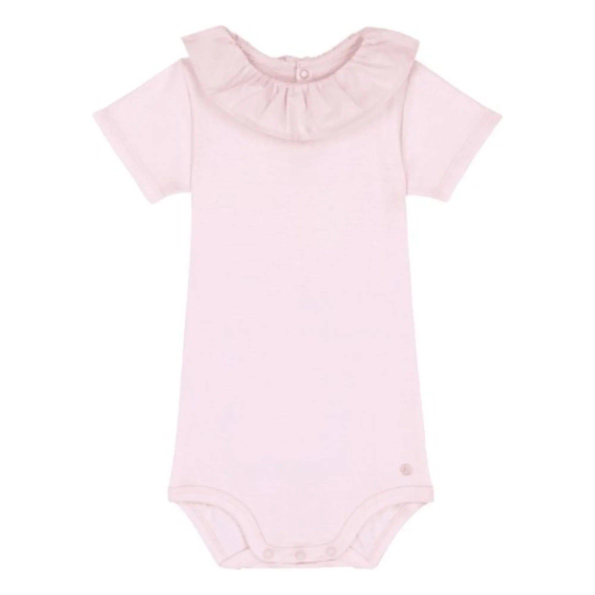 Petit Bateau - Vücut Yaka Organik Pamuk | Soluk Pembe