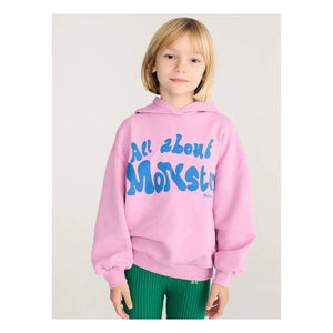 Bobo Choses - All About Monsters Hoodie Organik Pamuk | Pembe