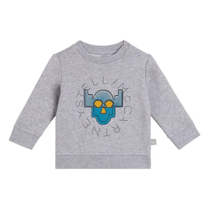 Stella McCartney Kids - Süper kahraman sweatshirt | Gri melanj