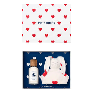 Petit Bateau - Doğum hediyesi seti parfüm ve peluş oyuncak