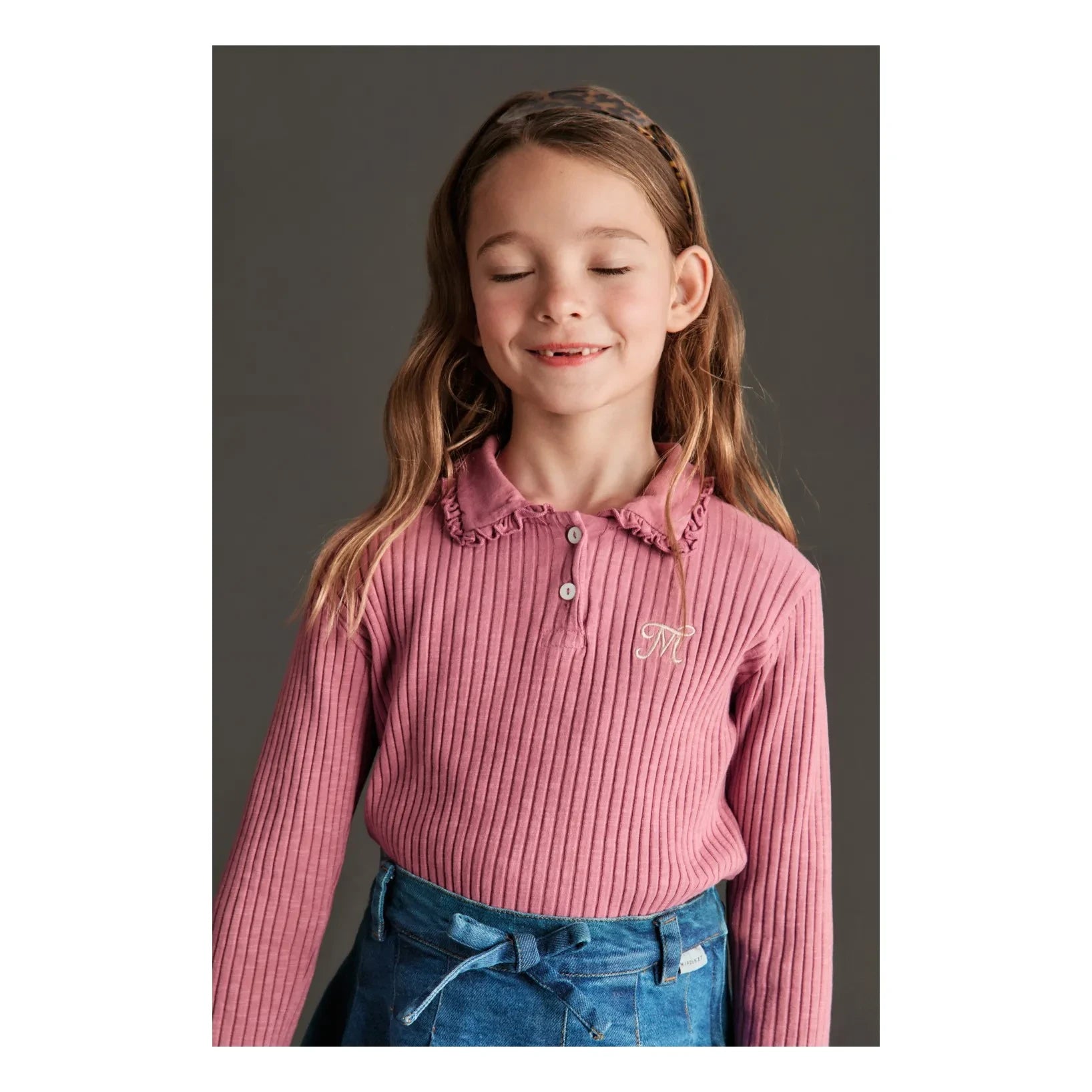 Mipounet - Juliette Piliseli Denim Etek | Mavi