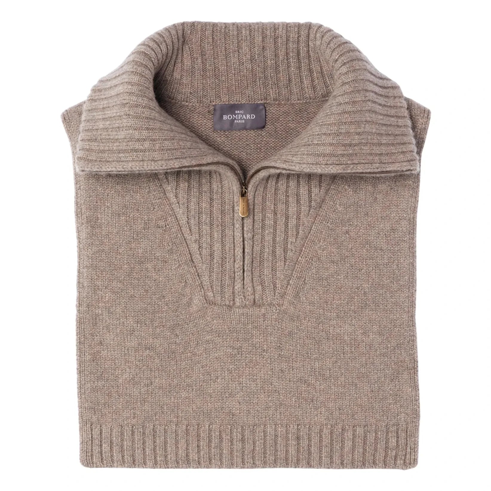 Bompard - Kaschmir-Hemdeinsatz mit Trucker-Kragen | Beige