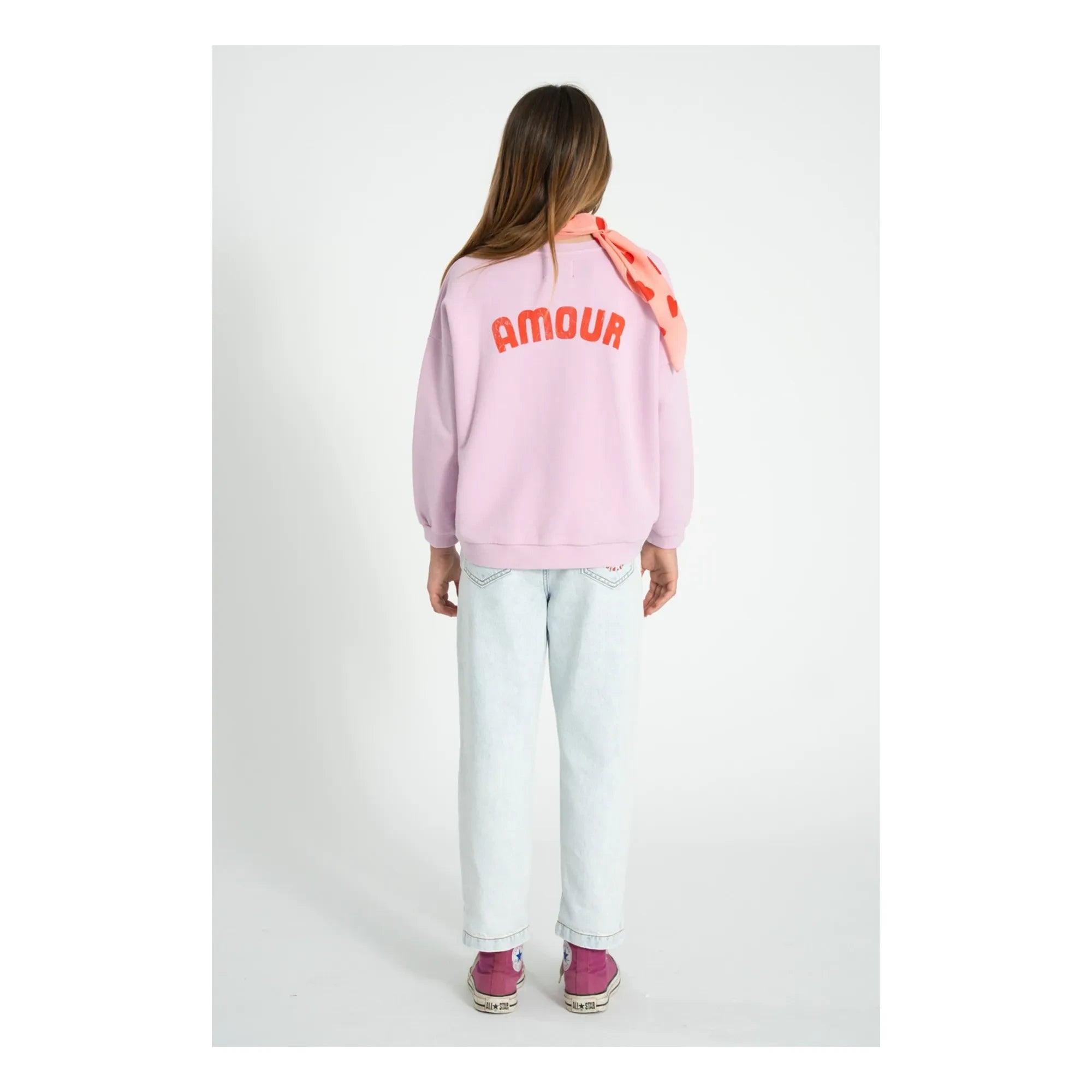 Piupiuchick - Organik Pamuklu Love Sweat | Pembe