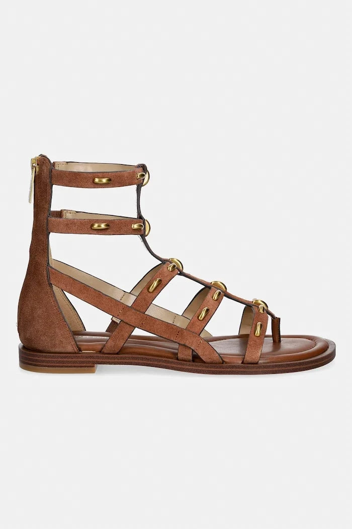 MICHAEL Michael Kors kadın deri kayışlı sandalet Noa Flat Sandal