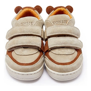 Donsje - Pinou Bär Wildleder-Sneakers mit Klettverschluss | Beige