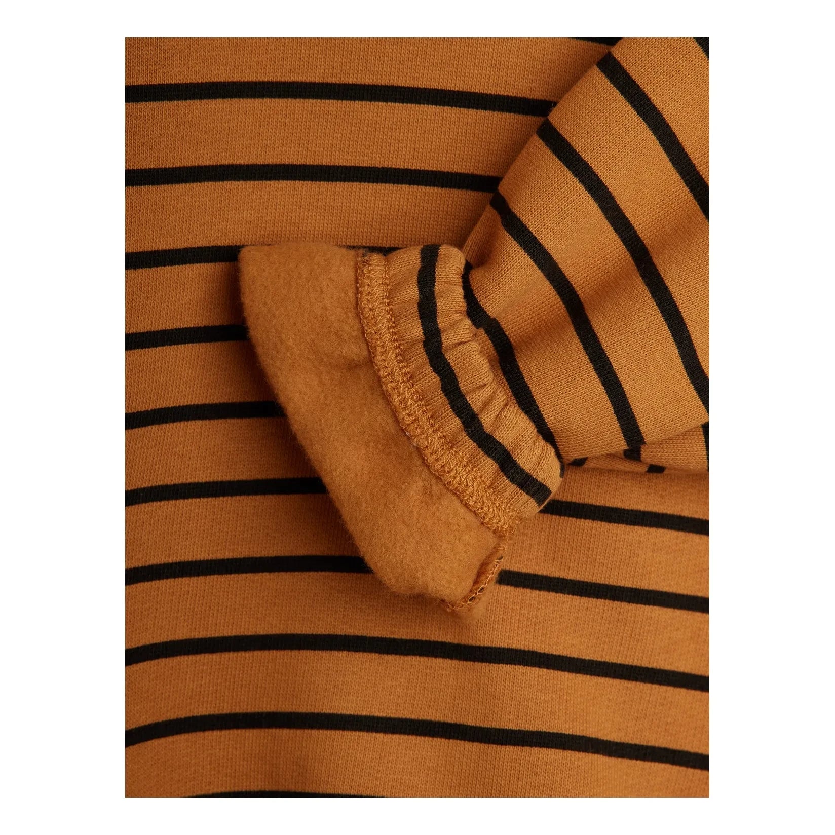 Mini Rodini - Organic cotton striped sweatshirt | Brown