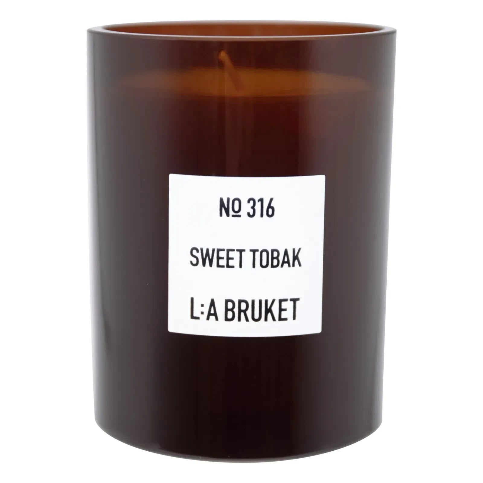 L:A BRUKET - Sweet Tobacco Scented Candle - 260 g | Unscented