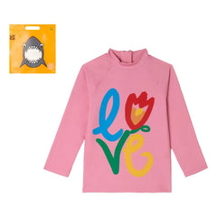 Stella McCartney Kids - Anti-UV Love Tişört | Pembe