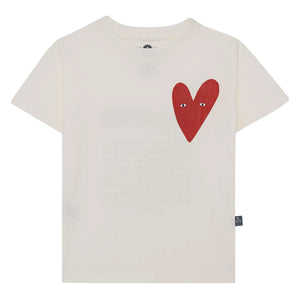 Pepita & Me - Heart T-shirt | Krem