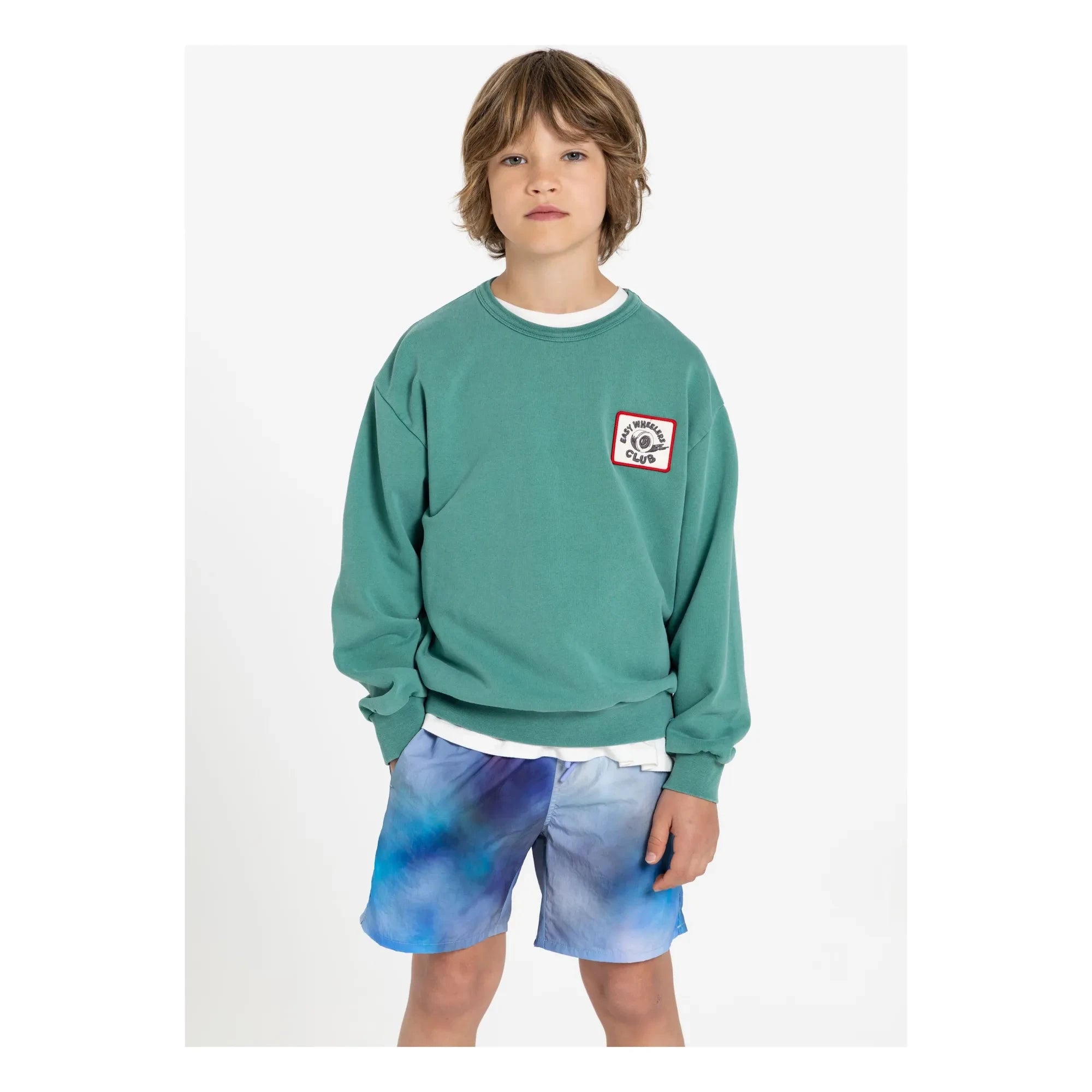 Hundred Pieces - Ryde Wheelers Sweatshirt aus Bio-Baumwolle | Smaragdgrün