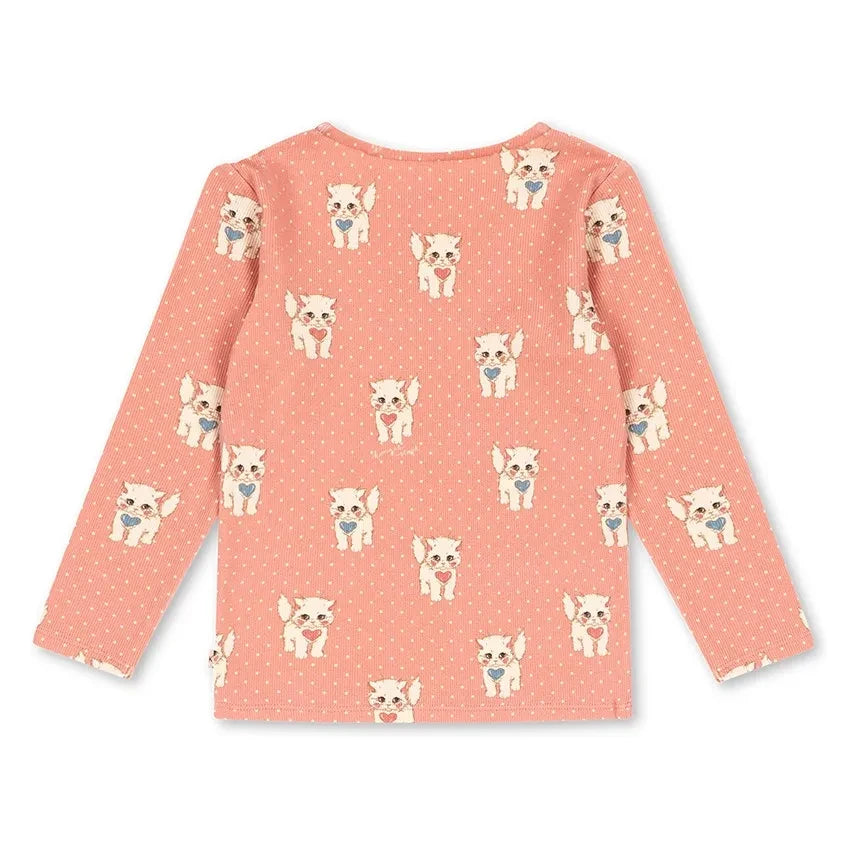 Konges Sløjd - Ella Cats Bio-Baumwoll-T-Shirt | Rosa