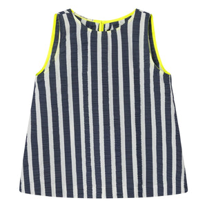 Dr Bloom - Fresco Stripes Bluse | Dunkelblau