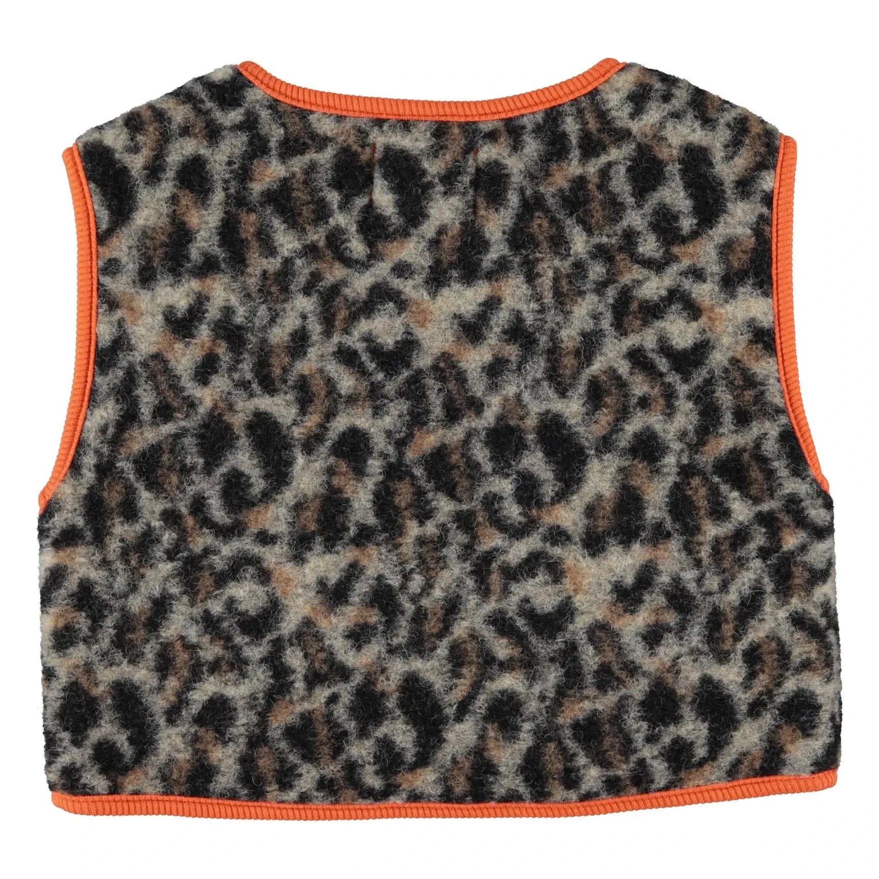 Piupiuchick - Leopar Sherpa Kolsuz Ceket | Bej