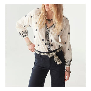 Maison Hotel - Santorini Sybille Bluse | Weiß