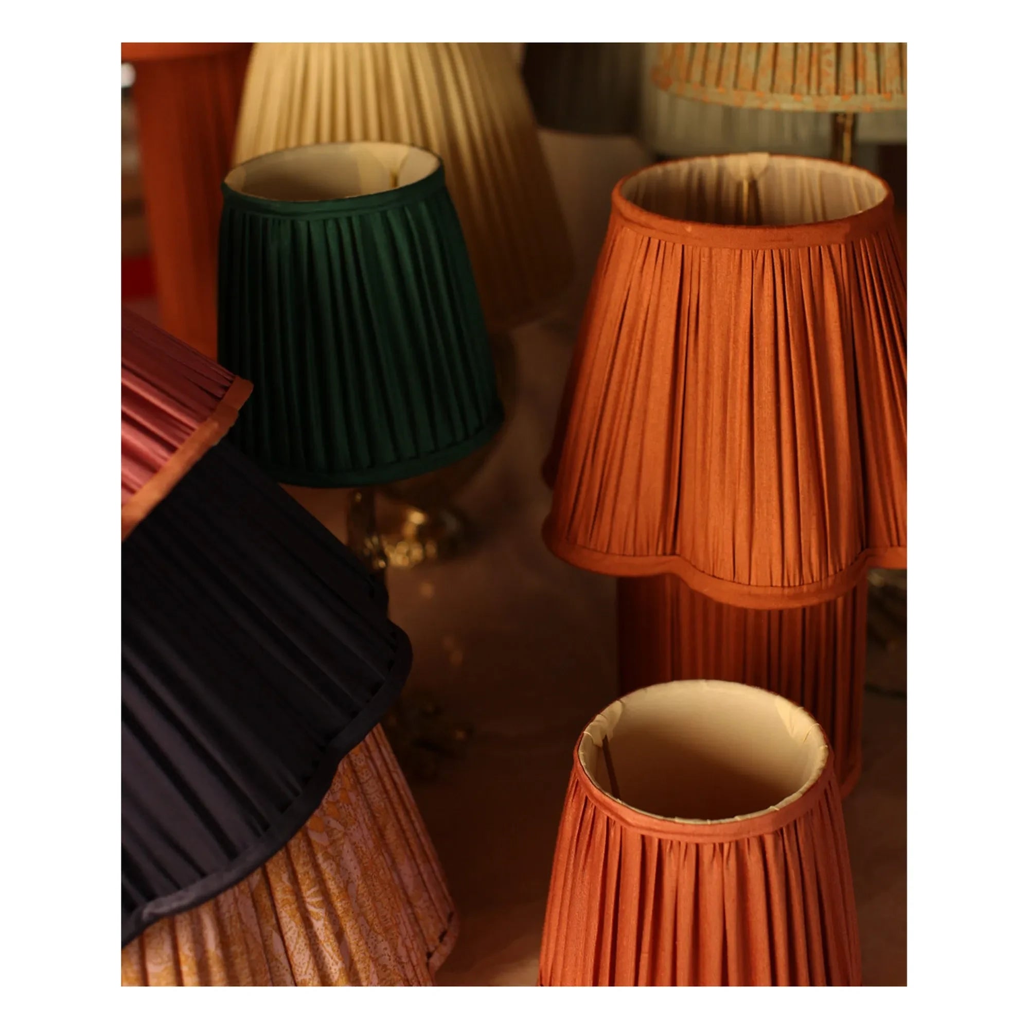Doing Goods - Diya Seidenlampenschirm | Nachtblau