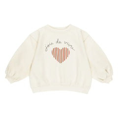 Rylee + Cru - Sweatshirt Joie De Vivre | Ecru