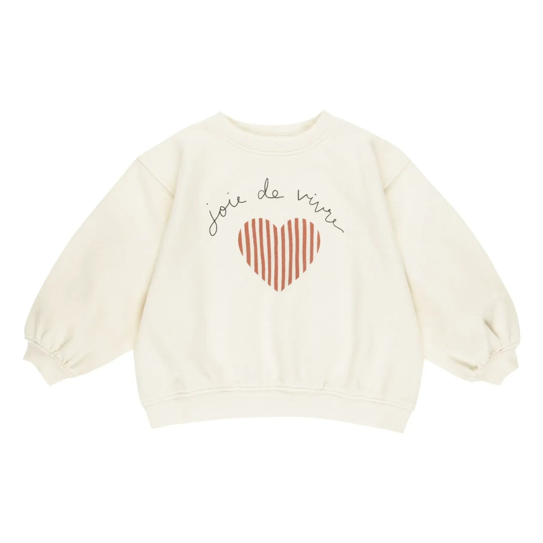 Rylee + Cru - Sweatshirt Joie De Vivre | Ecru