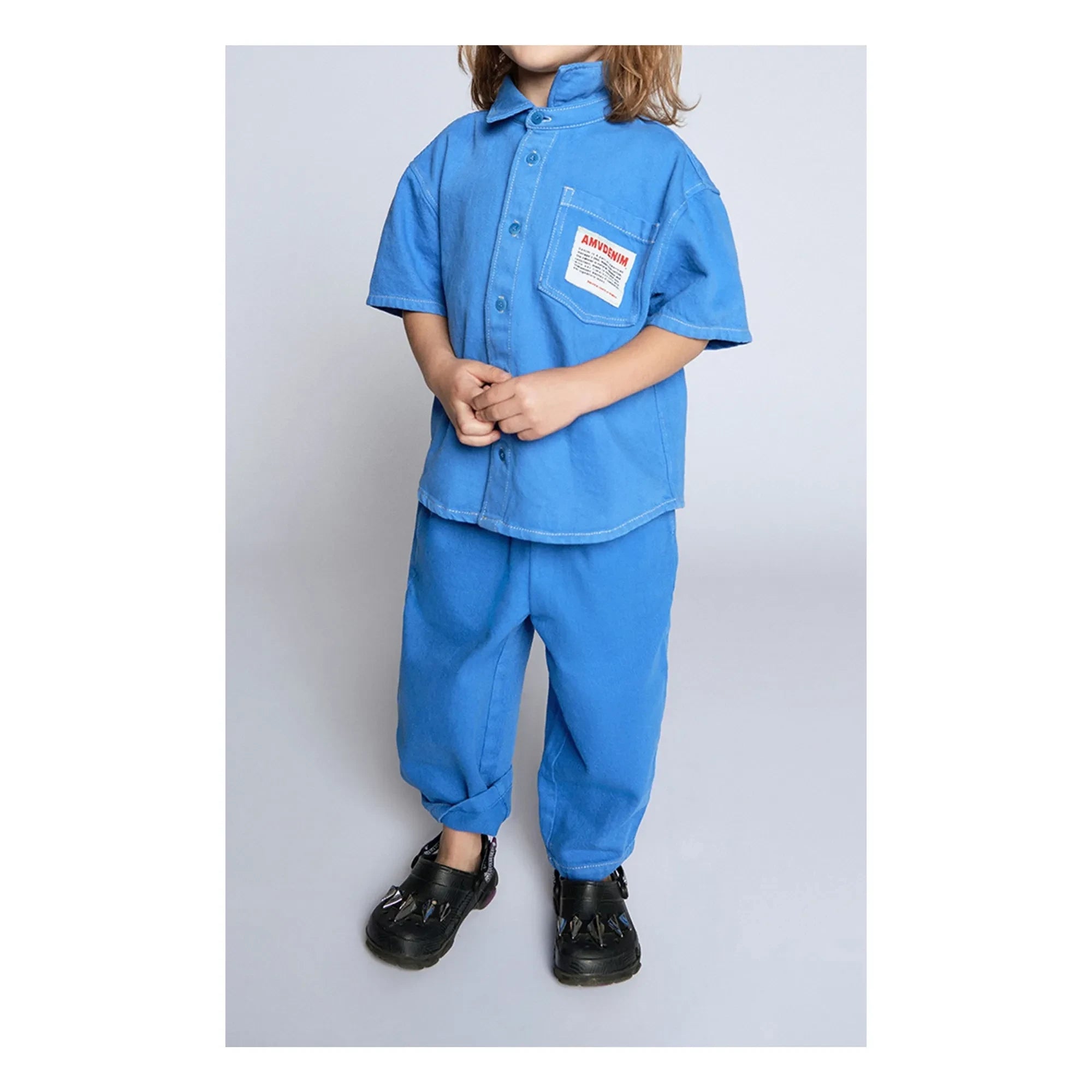 American Vintage - Pusway Organik Pamuk İpli Denim Pantolon | Mavi