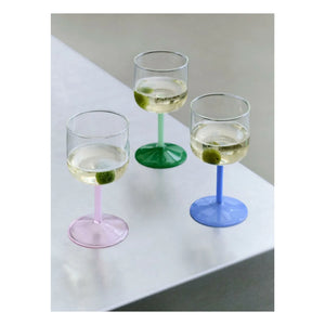 Hay - Colored Wine Glasses - Set of 2 | Dark Green
