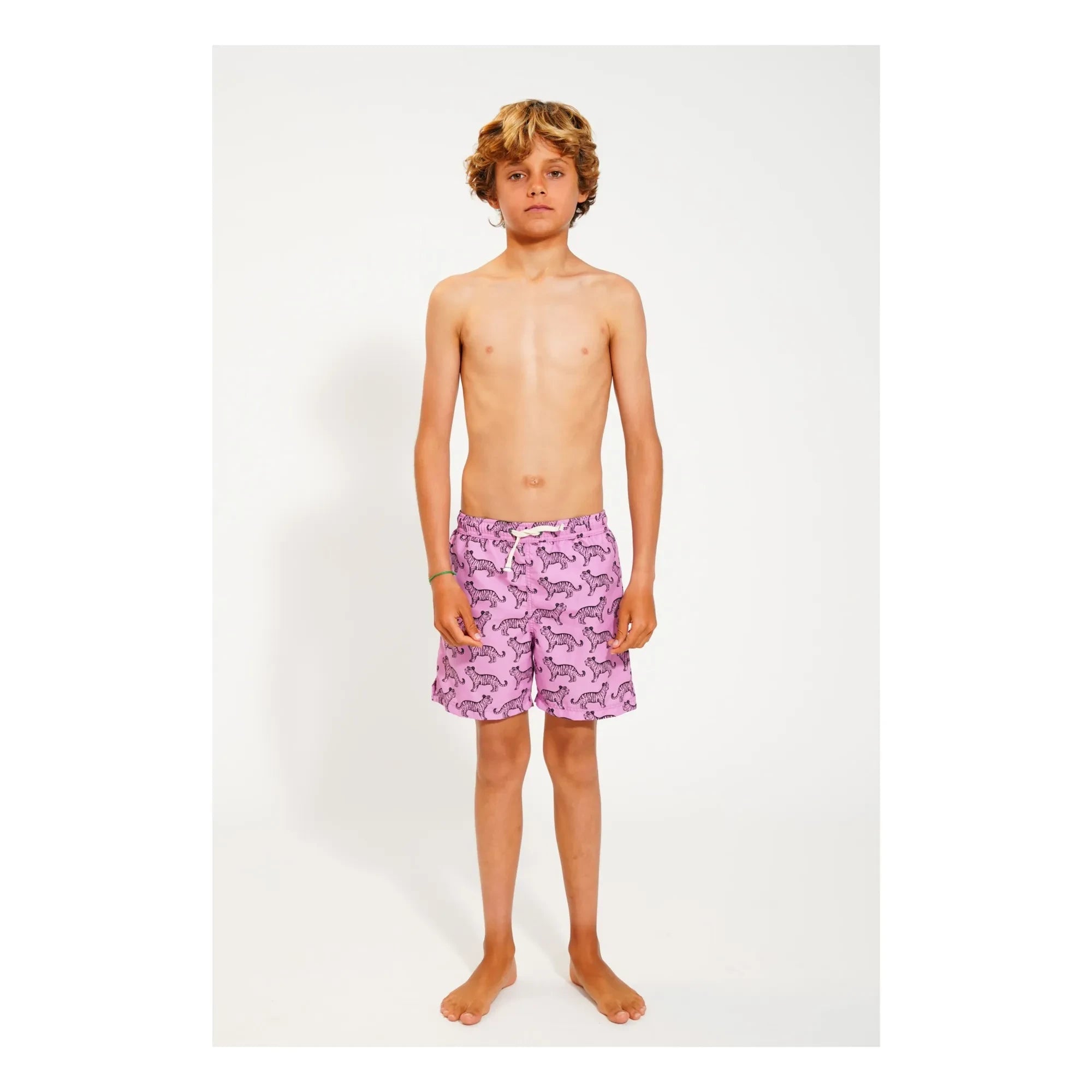 Piupiuchick - Badeshorts Tiger recycelte Fasern | Lila