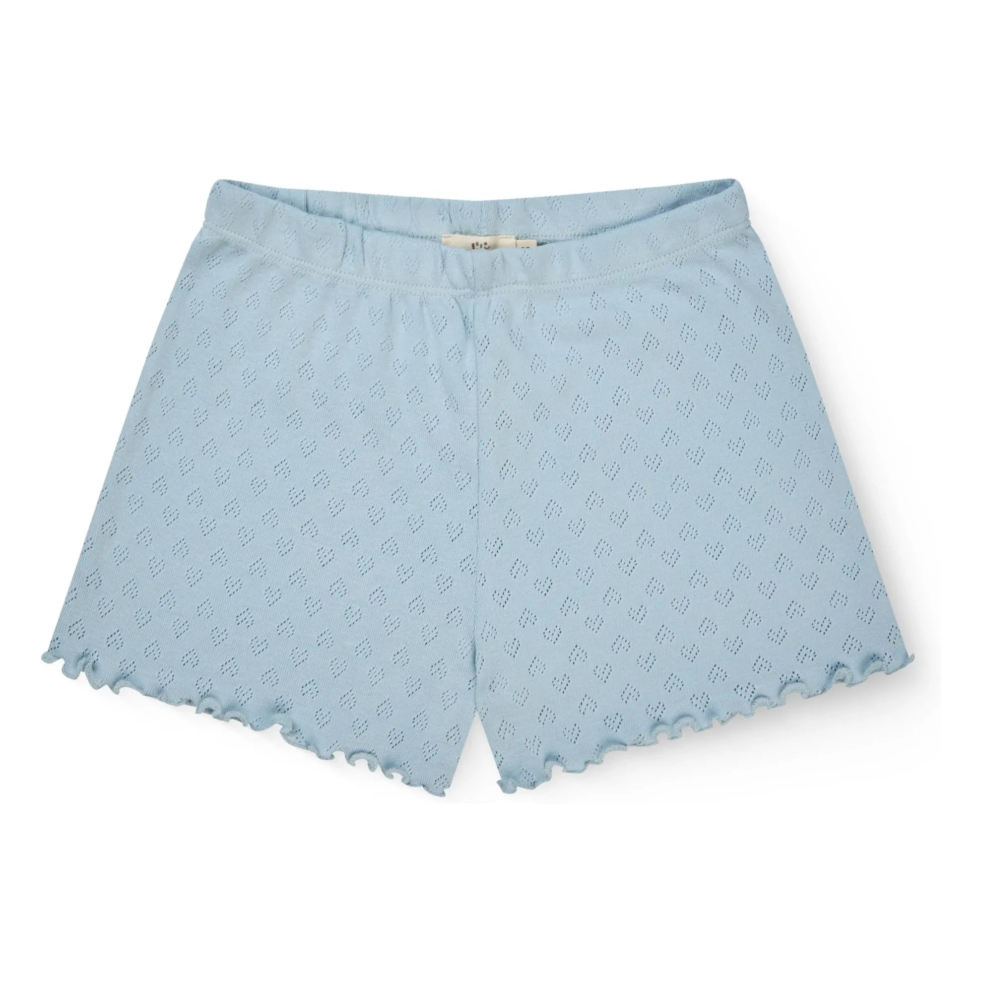 Copenhagen Colors - Pointelle Bio-Baumwollshorts | Hellblau