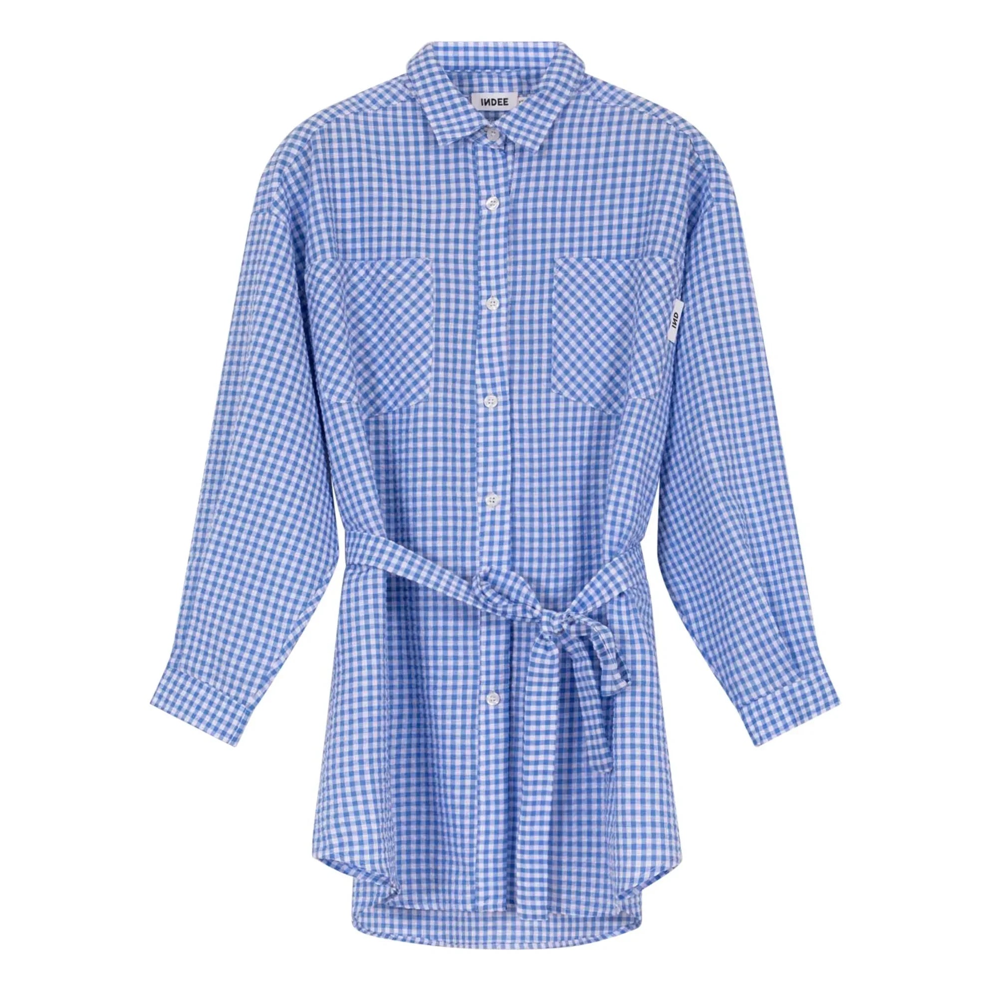 Indee - Villaggio Knotenhemdkleid | Blau