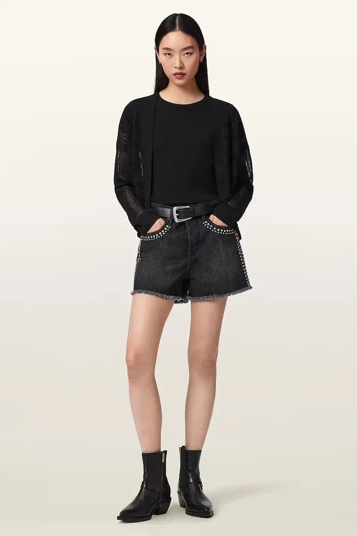 AllSaints kadın denim kısa şort HEIDI