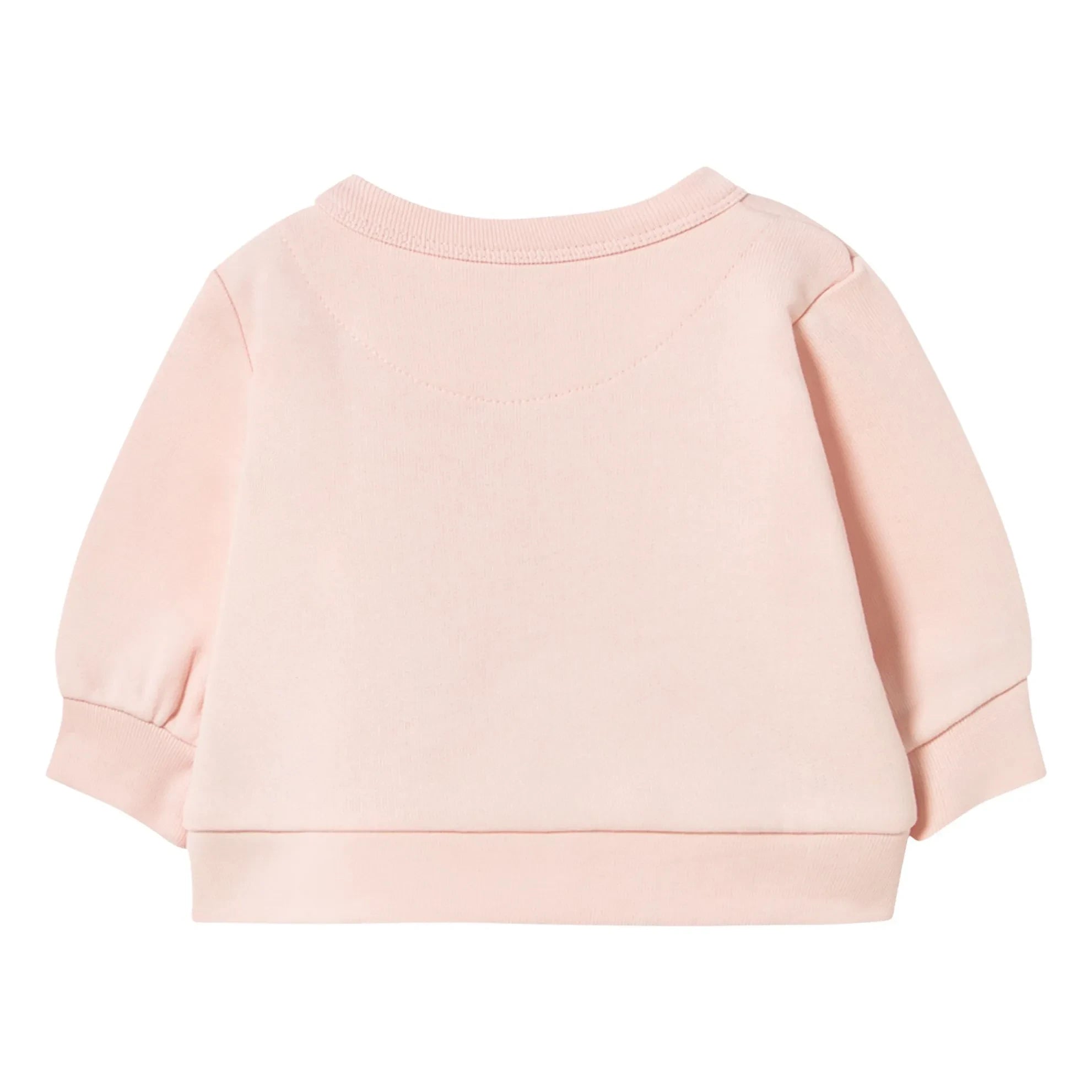 Tinycottons - Sweat Dog Tiny 26 Organik Pamuklu Bebek | Soluk Pembe