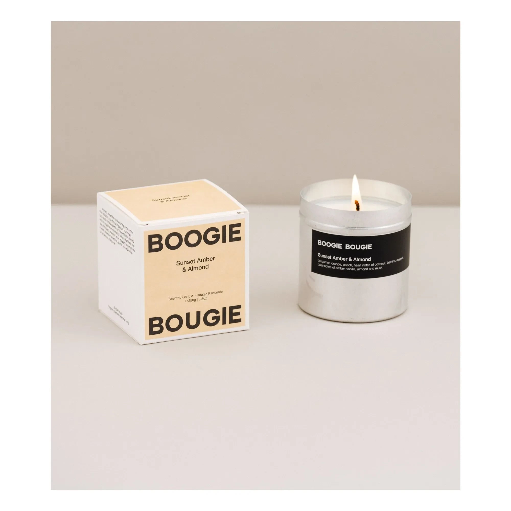 Boogie Bougie - Sunset Amber & Almond mum