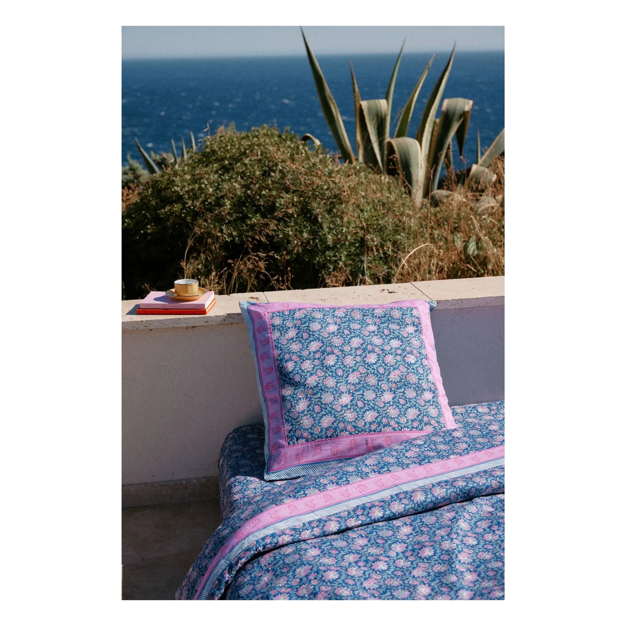 Louise Misha - Valerie Pillowcase, Organic Cotton | Dark Blue