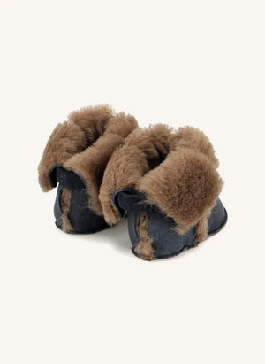 Pom d'Api - Geschenk Chabraque Gepolsterte Hausschuhe | Blau