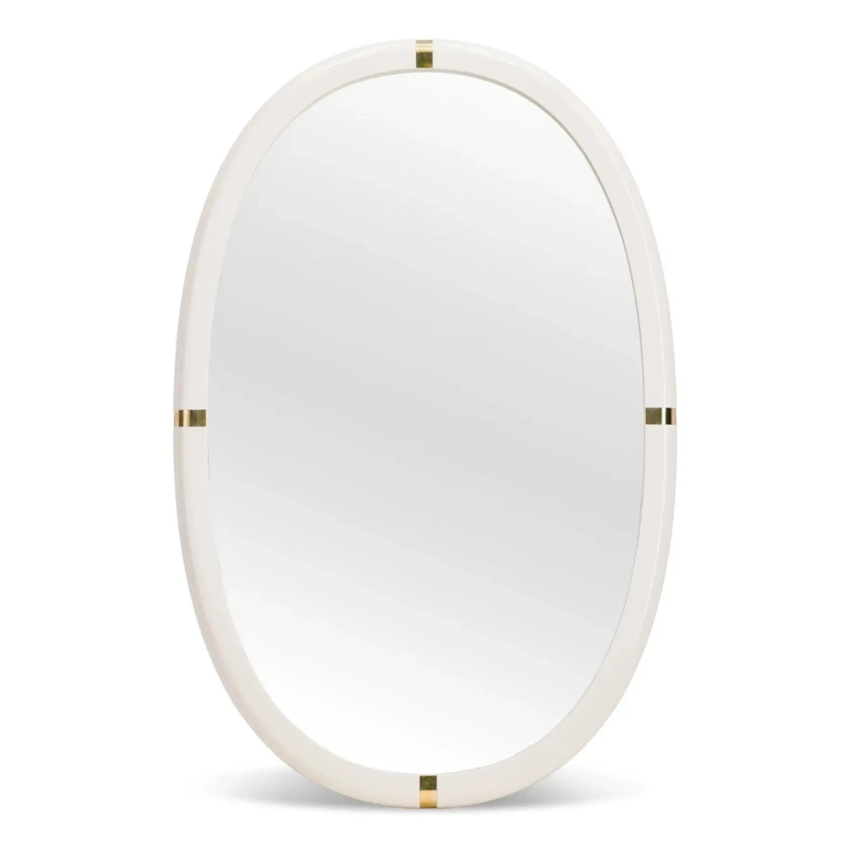 The Socialite Family - Marcello lacquered polished wood mirror | Cream