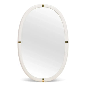 The Socialite Family - Marcello lacquered polished wood mirror | Cream