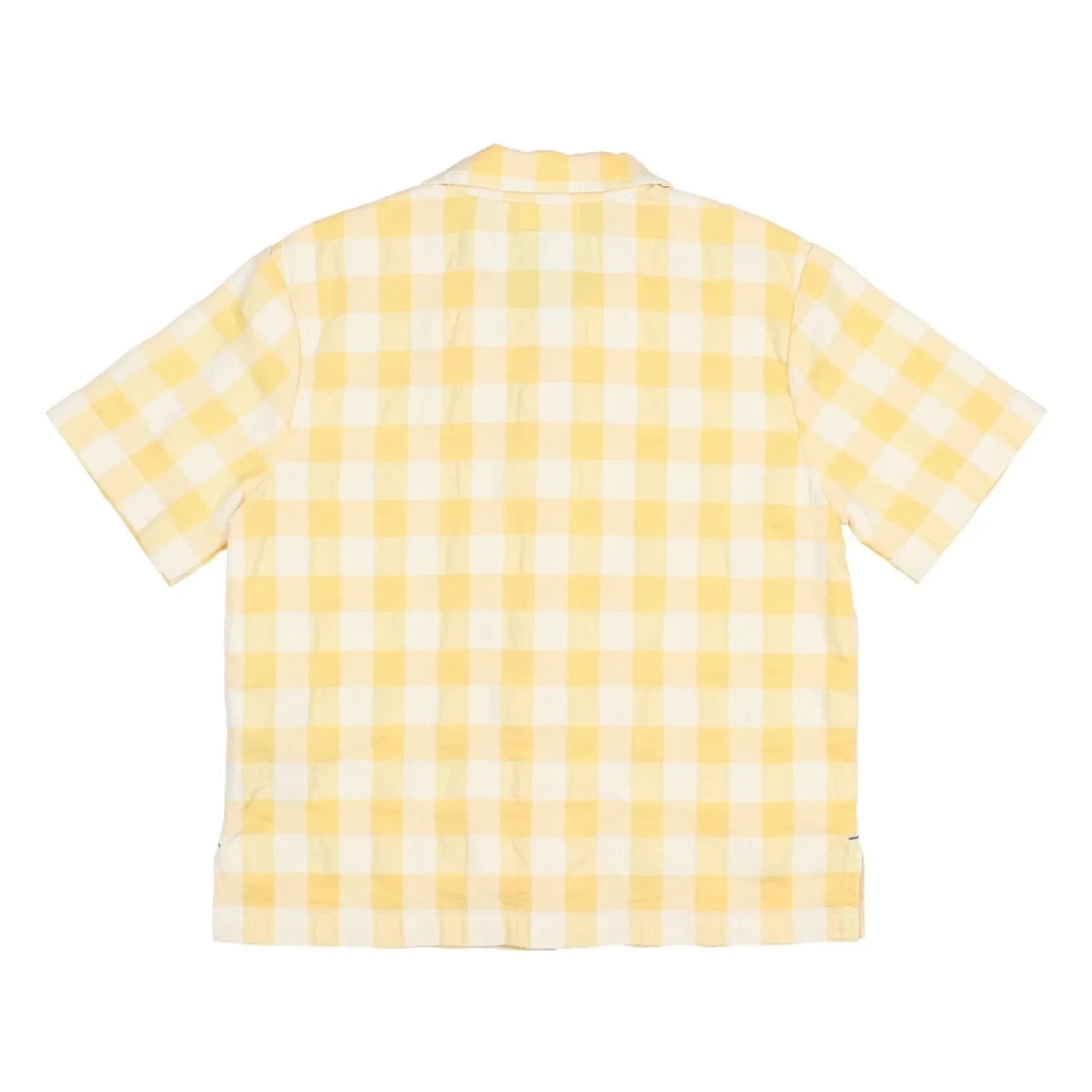 Búho – Gingham Seersucker Bio-Baumwollhemd | Gelb