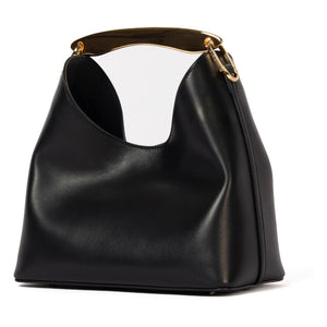 Elleme - Boomerang Ledertasche | Schwarz