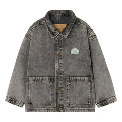 American Vintage - Yopday Jeansjacke | Dunkelgrauer Denim