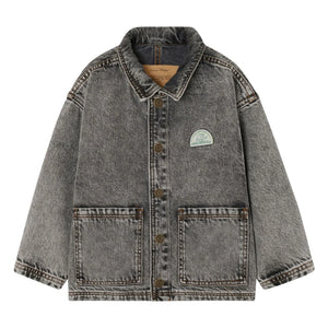 American Vintage - Yopday Jeansjacke | Dunkelgrauer Denim