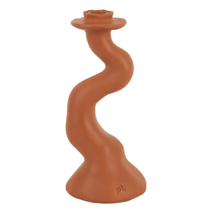 Present Time - Organik Spiral Mumluk - M | Terracotta