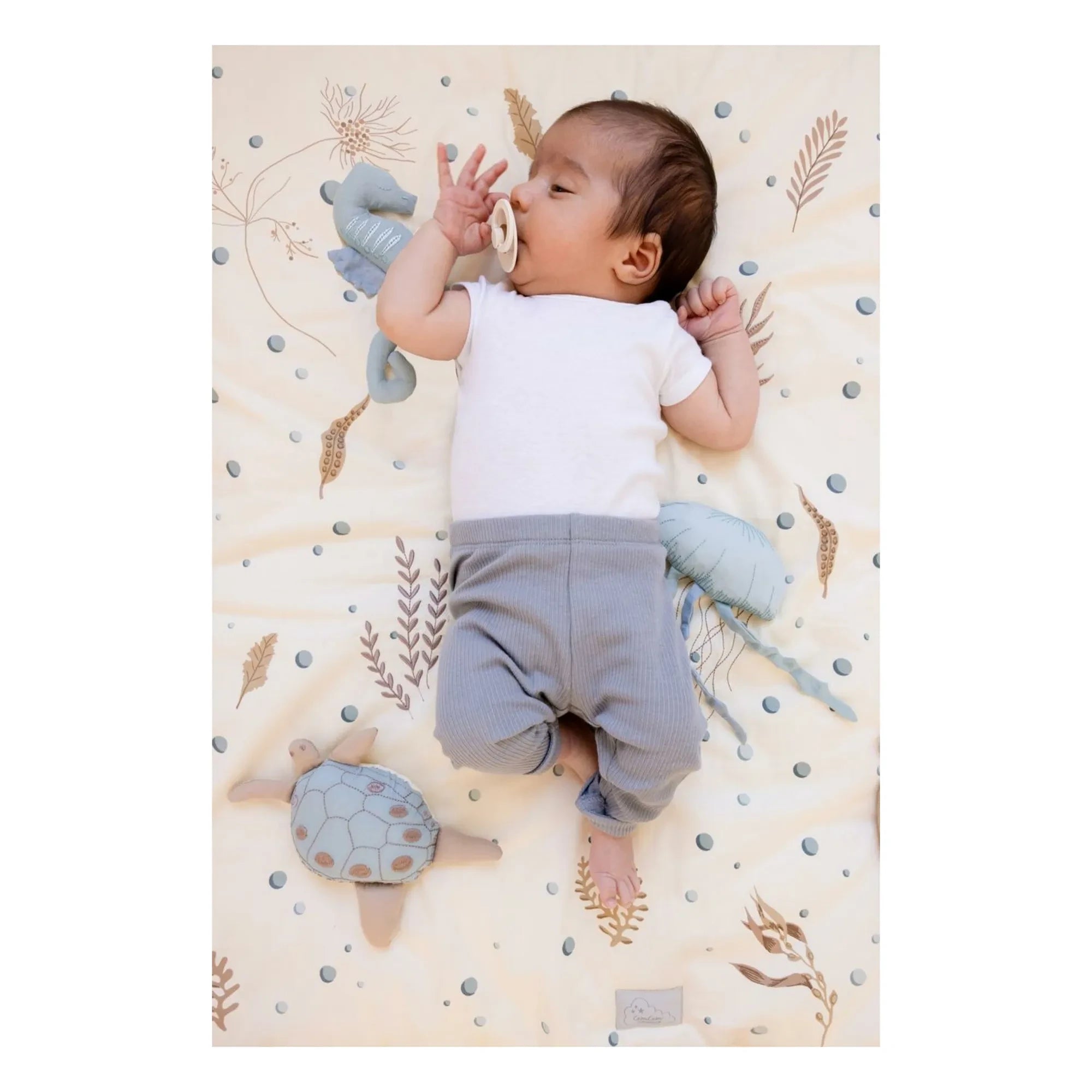 Glass Glass - Sea Garden play mat | Blue