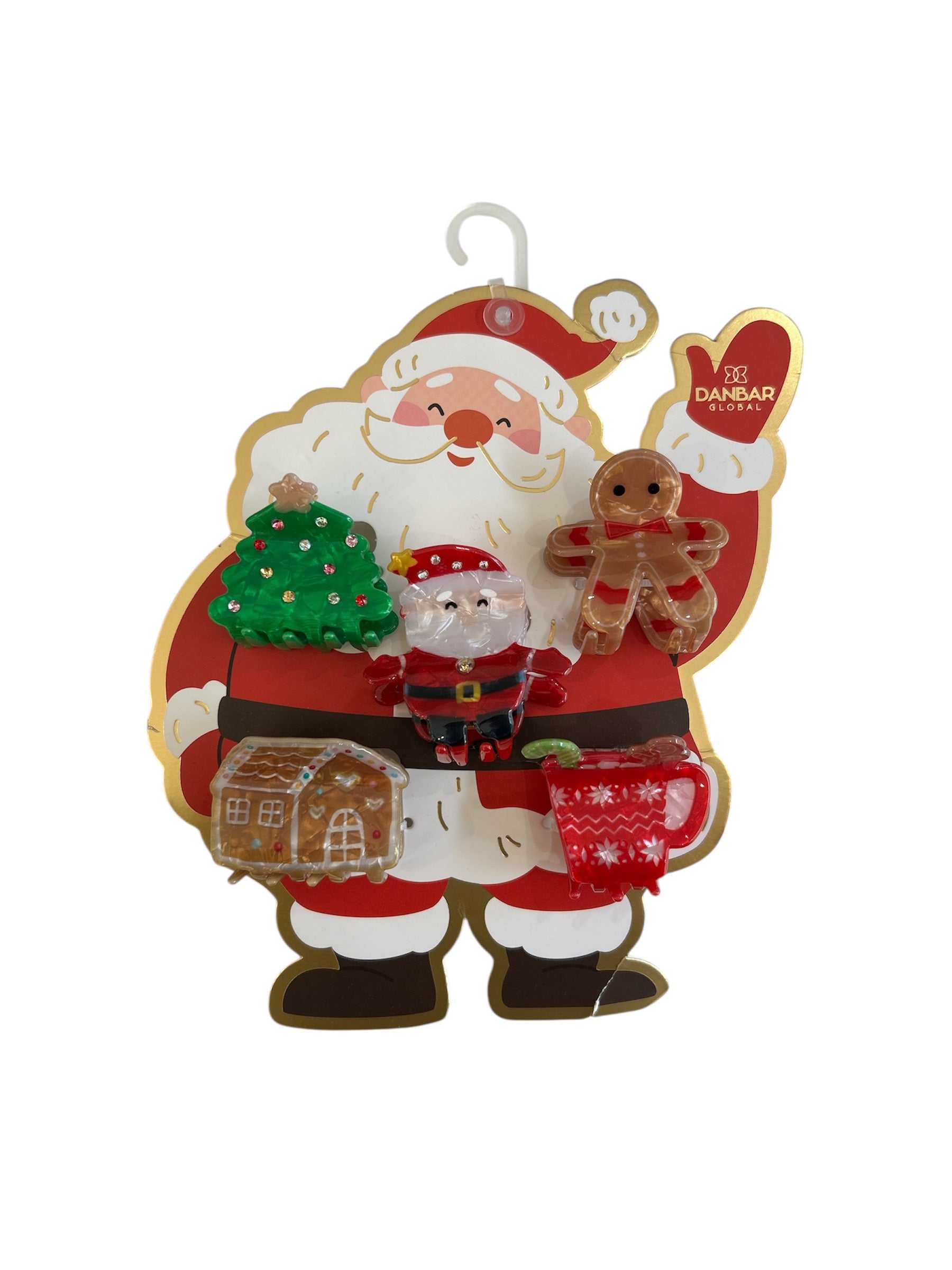 Dinossi - Set de 5 pinzas para niños de Navidad y Año Nuevo