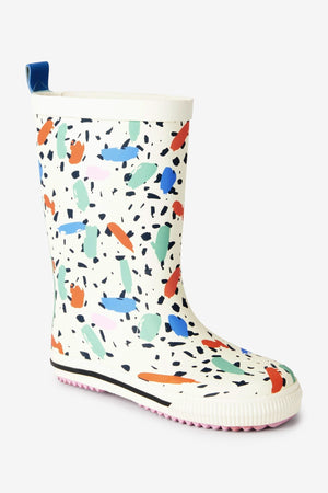 Dinossi - Konfeti Baskılı Kız Çocuk Yağmur Çizmesi